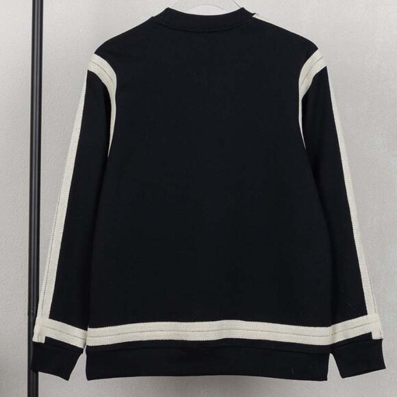 Loewe Lace Web Crew Neck Sweatshirt with Small Embroidered Chest Logo - Picture 2 of 9